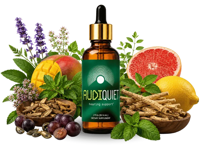 AudiQuiet Natural Hearing Health & Daily Ear Wellness Support Supplement